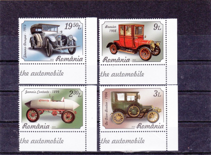ROMANIA 2023, Istoria Automobilului, serie neuzata, MNH, 2402