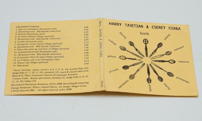 Harry Tavitian &amp; Cserey Csaba &ndash; Birth - CD audio original NOU