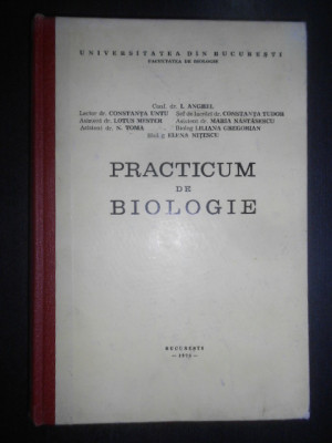 Ion Anghel - Practicum de Biologie (1976, editie cartonata) foto