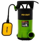 Pompa submersibila monoetajata Procraft PN28, carcasa din plastic si fier, debit maxim de 14000 l/ora