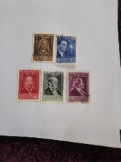 Seria de timbre marile aniversarii culturale 1959 foto