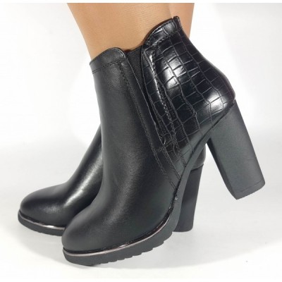 Botine office negre comode si usoare 021173 foto