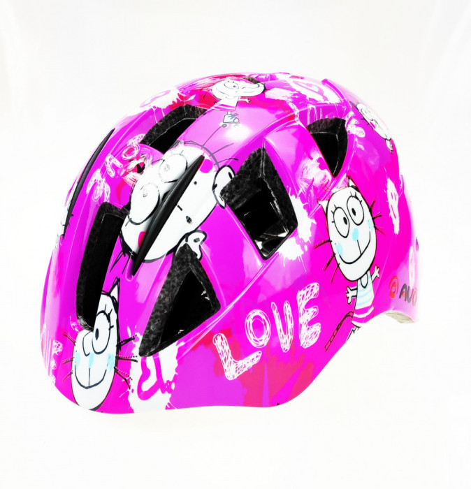 Casca biciclisti AVO-11, marime S (44-48 cm), culoare roz PB Cod:U00041