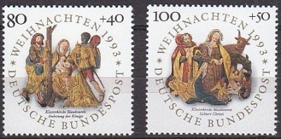 C2269 - Germania 1993 - Craciun 2v. neuzat,perfecta stare foto