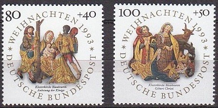 C2269 - Germania 1993 - Craciun 2v. neuzat,perfecta stare