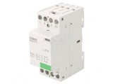 Contactor 4-poli 25A 230VAC 220VDC NC NO x3