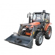 Tractor 90CP, 4x4 cu incarcator frontal, cabina inchisa, roti 14.9-30/9.5-24