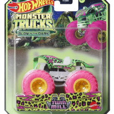 HOT WHEELS MONSTER TRUCK GLOW IN THE DARK MASINUTA TWIN MILL SCARA 1:64