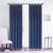 Draperie din catifea cu rejansa din bumbac tip fagure, Madison, 200x250 cm, densitate 700 g/ml, Albastru, 1 buc