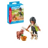 Cumpara ieftin Playmobil - Figurina femeie cu capre