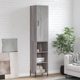 vidaXL Dulap &icirc;nalt, gri sonoma, 34,5x34x180 cm, lemn prelucrat