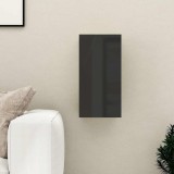 Cumpara ieftin Comodă TV, negru extralucios, 30,5x30x60 cm, lemn prelucrat