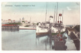 5074 - CONSTANTA, Ships, Harbor, Romania - old postcard - used - 1912, Circulata, Printata