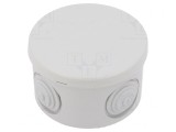 Cutie de conexiuni gri deschis 84mm x 50mm