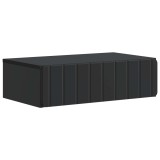 vidaXL Masă laterală montată pe perete Negru 59 x 34,5 x 17 cm 898316