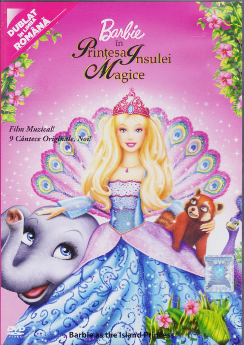 DVD animatie: Barbie - Printesa insulei magice ( original, dublat in lb.romana )