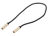 Cablu Audio Jack 3,5mm 3pin 0,3m Negru, Vention