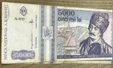 BNKRO001 Romania bancnota 5000 lei 1993
