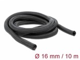 Plasa pentru organizarea cablurilor cu auto-inchidere 10 m x 16 mm Negru, Delock 19033