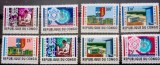 CONGO 1964 Cercetare, Universitatea Lovanium Kinshasa, cercetare nucleară,stema Universității serie 8v Nestampilata