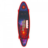 Cumpara ieftin Placă skateboard cu roți silicon, led, Roșu, Oem