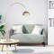 vidaXL Canapea lovesea gri deschis 109 cm catifea 4100587