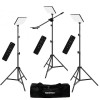 Kit 3x Panou Bi Color Hakutatz 240 LED, trepied 200 cm inclus, telecomanda control si brat macara, Dactylion