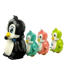 Jucarie magnetica Penguin Family - Pinguini care merg si canta