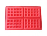 Forma silicon 4 cavitati, Pentru Grofe, Rosu, 28 cm, 233COF