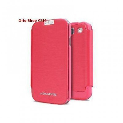 Husa Mercury Techno Flip Samsung Galaxy S3 I9300 Pink Blister foto