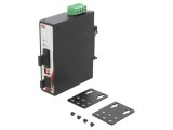 Media Convertor GIGA Ethernet Fibră Optică Monomod 12-48VDC