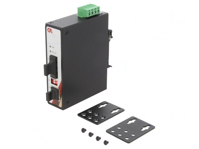 Media Convertor GIGA Ethernet Fibră Optică Monomod 12-48VDC
