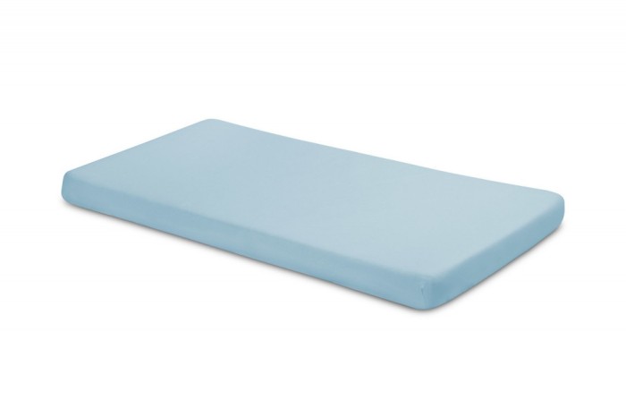 Cearsaf cu elastic din vascoza de bambus Sensillo 140x70 cm Albastru
