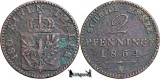 1864 A, 2 Pfenninge - Wilhelm I - Regatul Prusiei, Europa