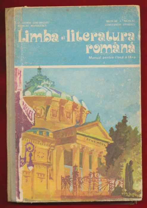 Limba si Literatura Romina Manual pentru clasa a IX-a 1979