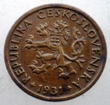 2.392 CEHOSLOVACIA 10 HALERU 1931, Europa, Bronz