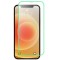 Folie sticla securizata flippy, luminous, compatibila cu apple iphone 14 pro max, margine fosforescenta verde