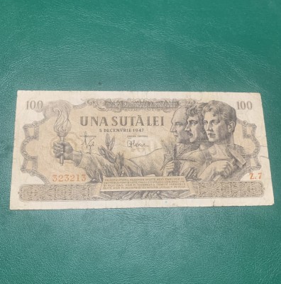 Bancnota 100 lei 5 decembrie 1947 foto