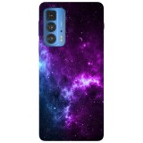 Husa compatibila cu Motorola Edge 20 Lite model Galaxy color infusion, Silicon, TPU, Viceversa, Transparent, Carcasa