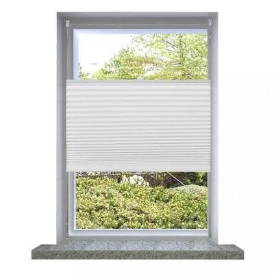 Jaluzea plisse, alb, 60x125 cm, pliuri foto