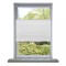 Jaluzea plisse, alb, 60x125 cm, pliuri
