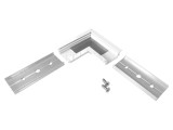 Conector 90&deg; alb aluminiu GROOVE14