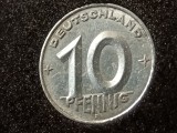 10 pfennig 1953 E (in capsula), DDR, RARA, stare foarte buna [poze], Europa