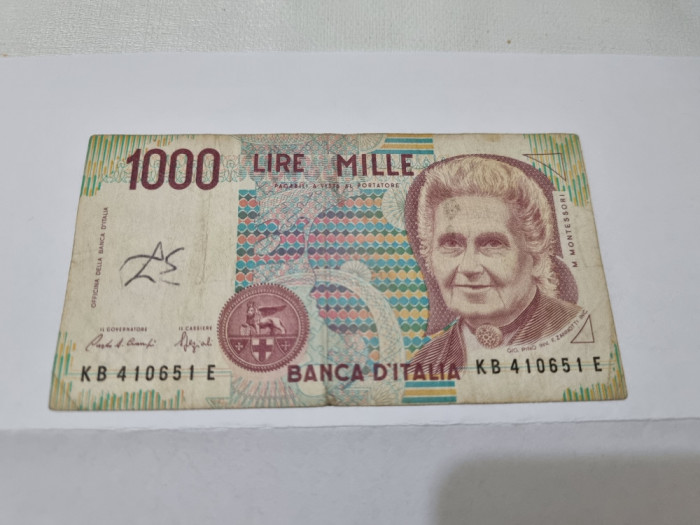 bancnota italia 1000 L 1990