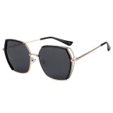 Ochelari de Soare Polarizati - Techsuit (9768) - Black / Gold / Gray