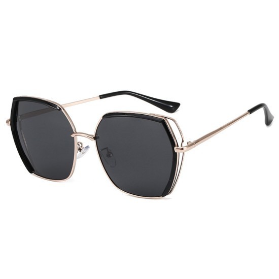 Ochelari de Soare Polarizati - Techsuit (9768) - Black / Gold / Gray