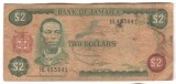 SV * Jamaica 2 $ / TWO DOLLARS 1980 * NEDATATA F