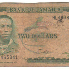 SV * Jamaica 2 $ / TWO DOLLARS 1980 * NEDATATA F