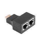 Adaptor Extender HDMI - 2x RJ45 mama, Generic