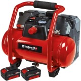 Einhell TE-AC 36/6/8 Li OF Set PXC + Twinpack - Compresor 6 l 130 l/min 8 bar accesorii + Set 2 acumulatori Li-Ion 18 V 4 Ah